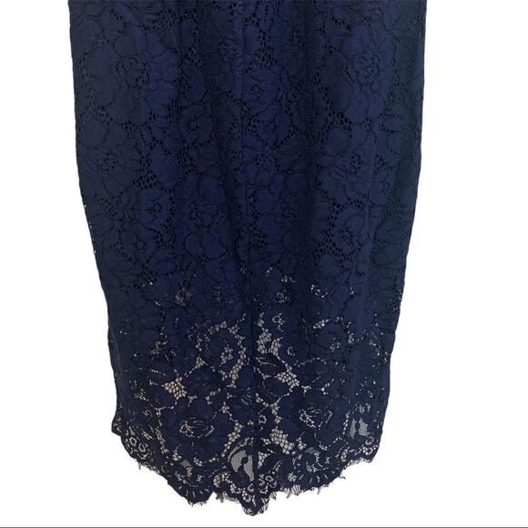 LOVER Oasis Fitted Dress In Navy - Picture 8 of 11